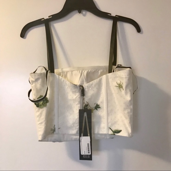 ASILIO 🍃 Love Comes Back Bustier Crop NWT - Picture 4 of 6